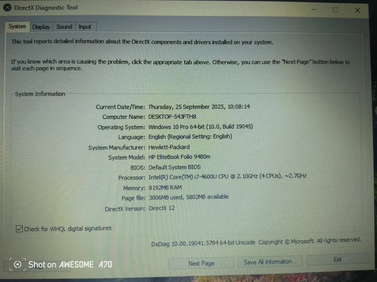 HP ELITEBOOK Folio 9480m - Image 4