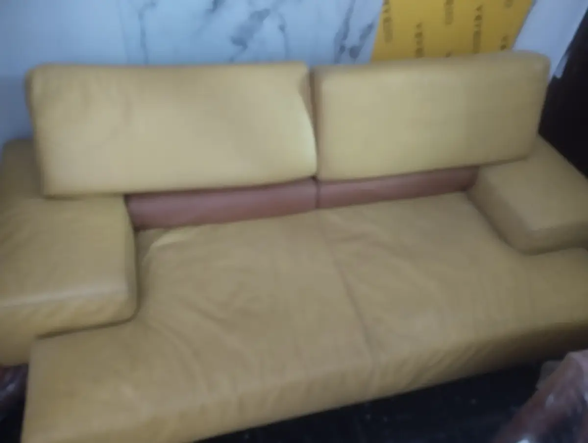 Foreign 2 seater Italian Leather Chair - Image 3