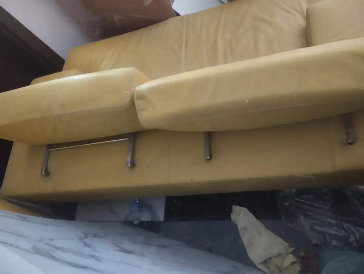 Foreign 2 seater Italian Leather Chair - Image 4