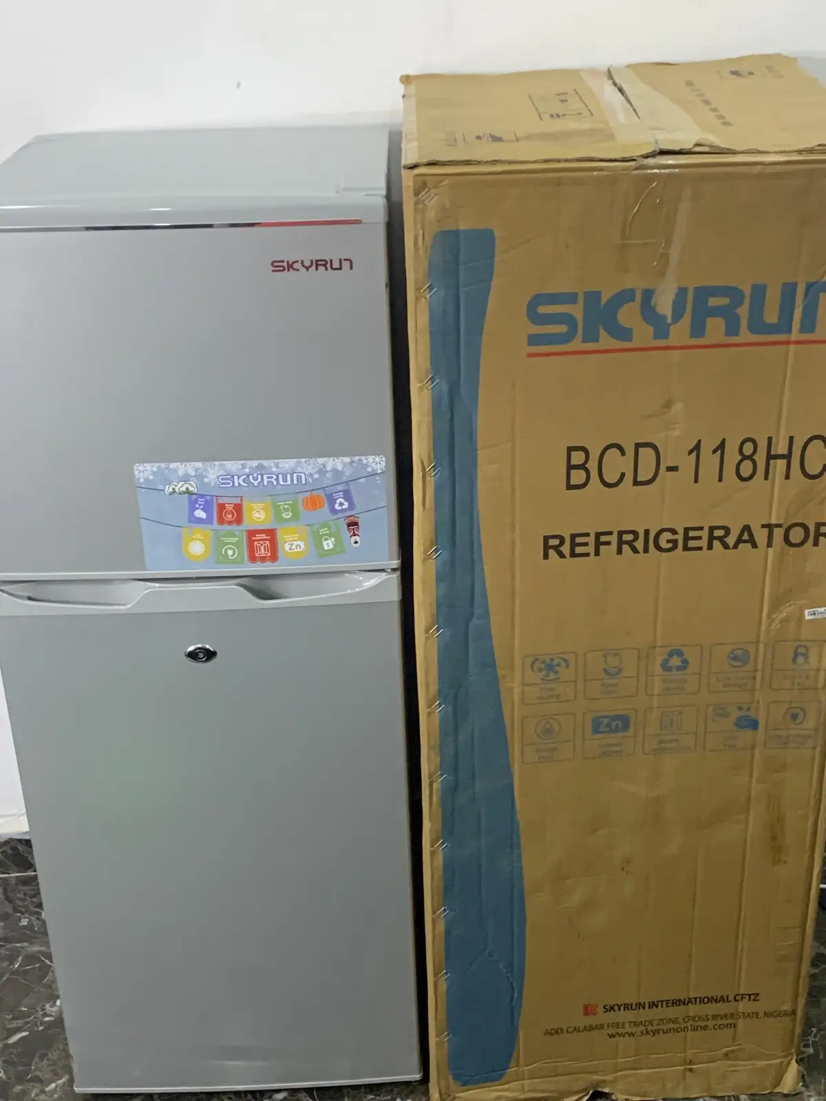 SKYRUN 118L Double Door Fridge (Model: BCD-118HC) - Image 7