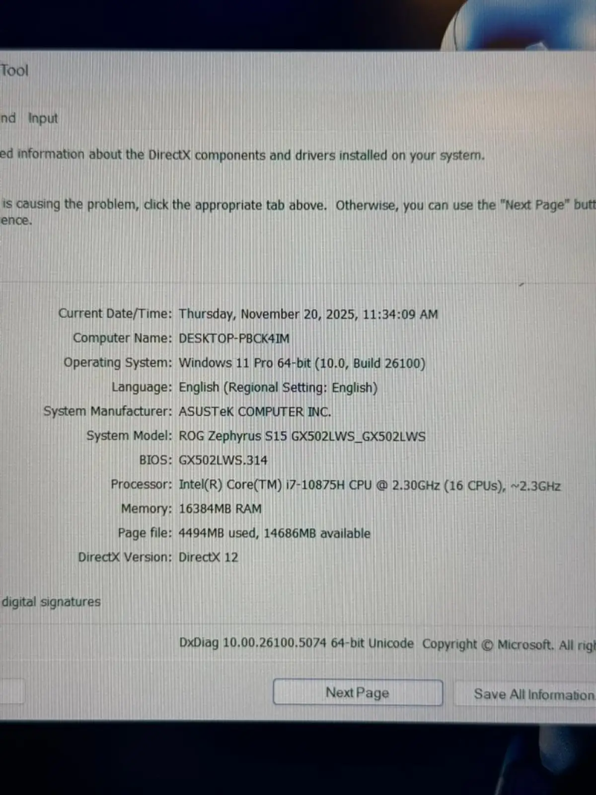 Fresh Uk Used ASUS ROG Zephyrus S15 GX502LWS - Image 5