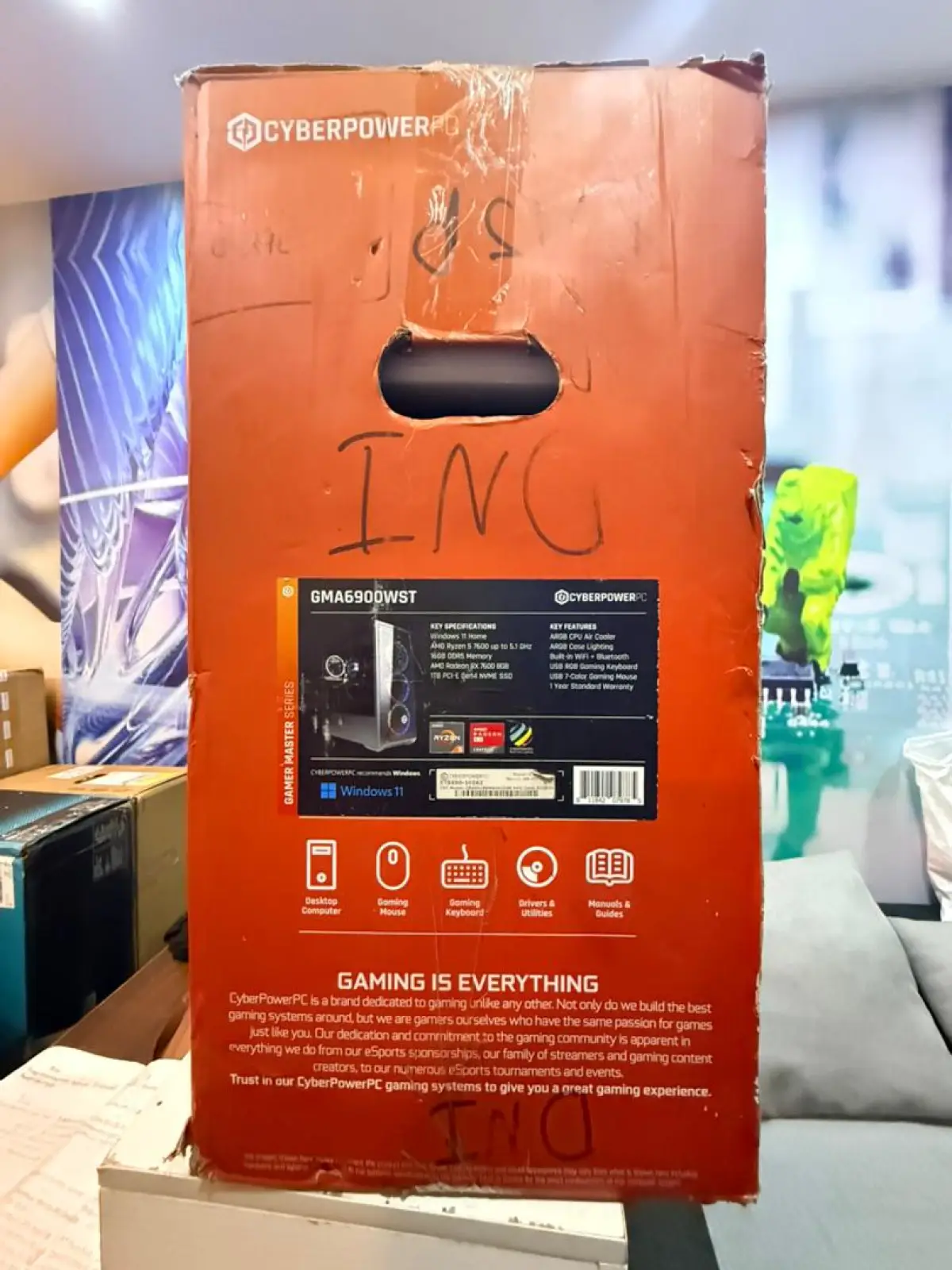 Brand New 2024 CyberPowerPC GMA6900WST Gaming Desktop - Image 5