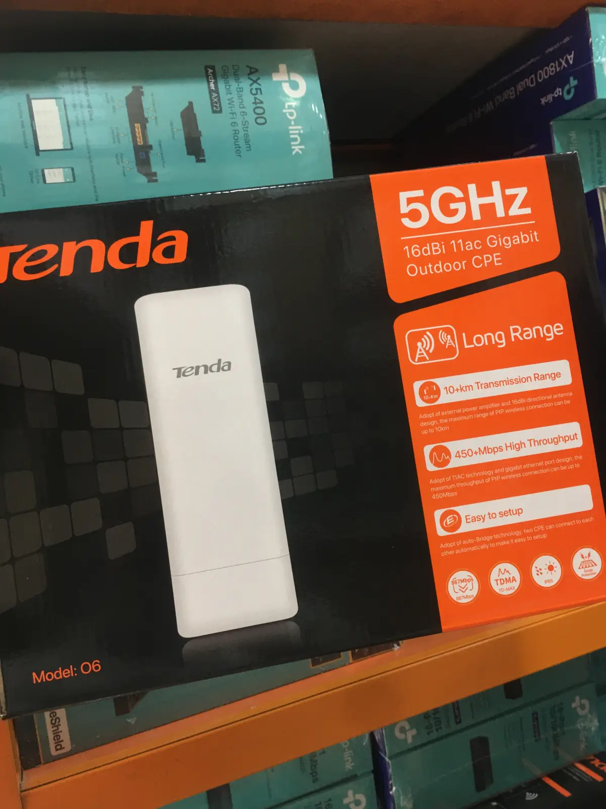 Tenda O6 CPE Point to Point Long Range Outdoor 16dBi- 11AC - Image 5