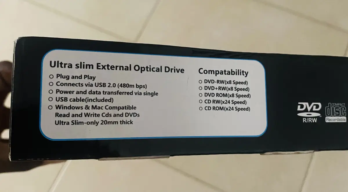 HP DVD USB Portable Optical Drive - Image 3