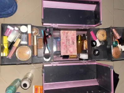 Make up box and products