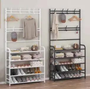 Multipurpose shoe bag rack