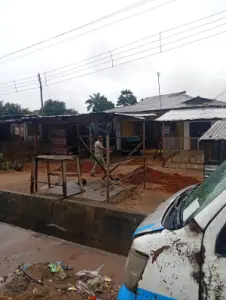 Half plot of land facing the major express road for sale