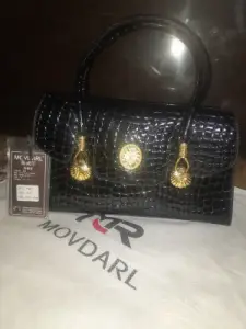 Black Movdarl Designer Leather Bag