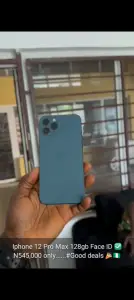 Clean Iphone 12 pro max 128gb FACE ID ✅