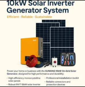 Solar generator 10kva