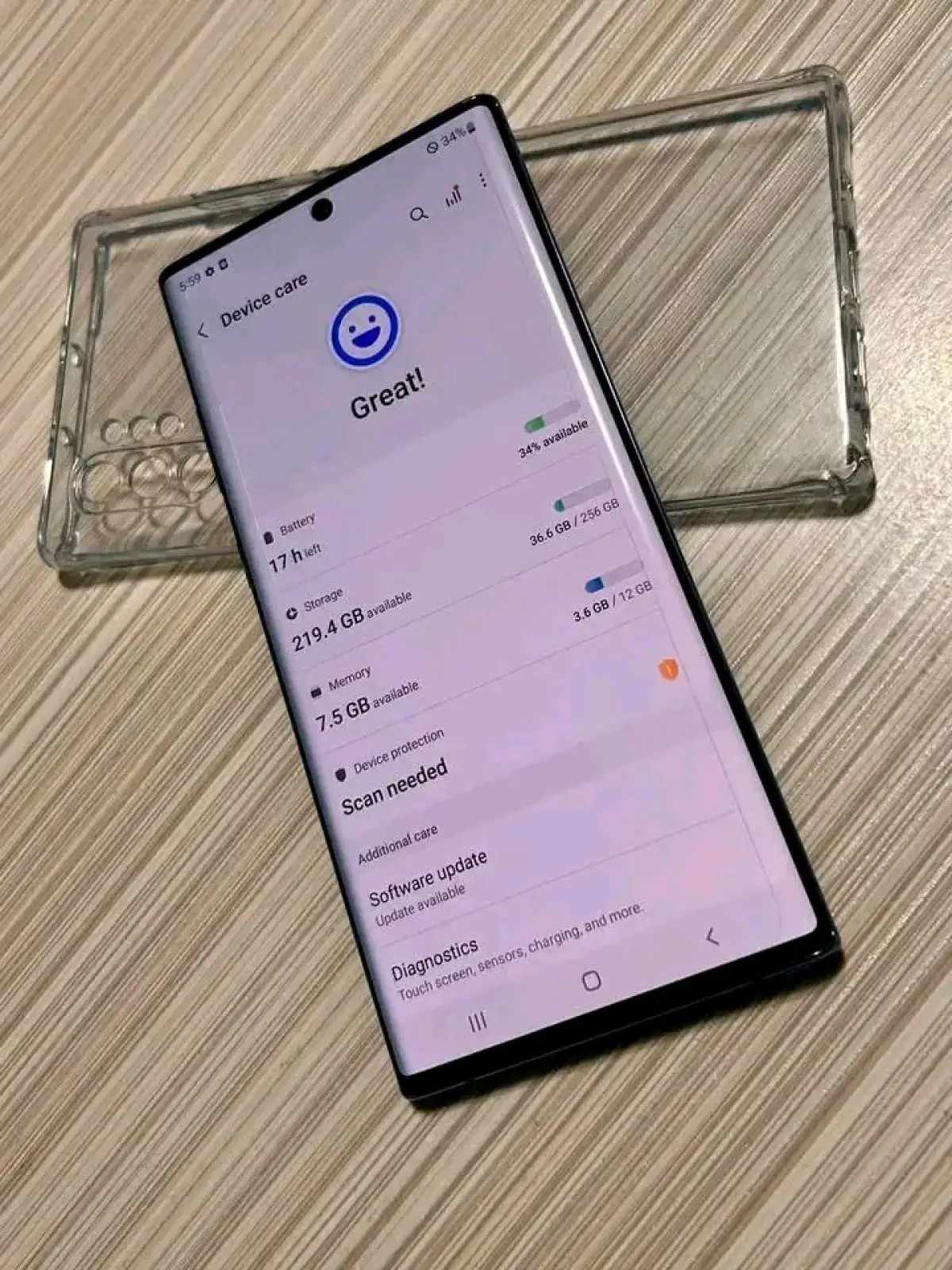 UK used samsung Galaxy Note 10 plus - Image 1