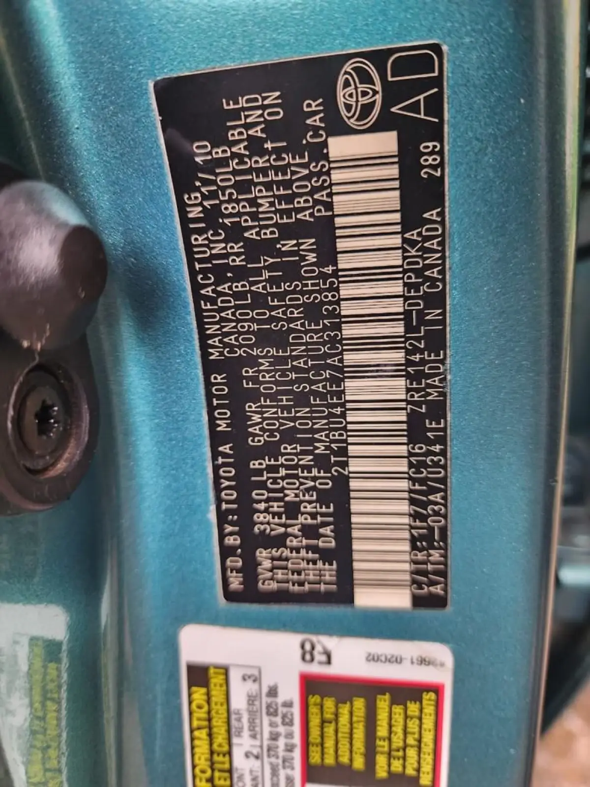 Toyota Corolla Le 2010 - Image 3