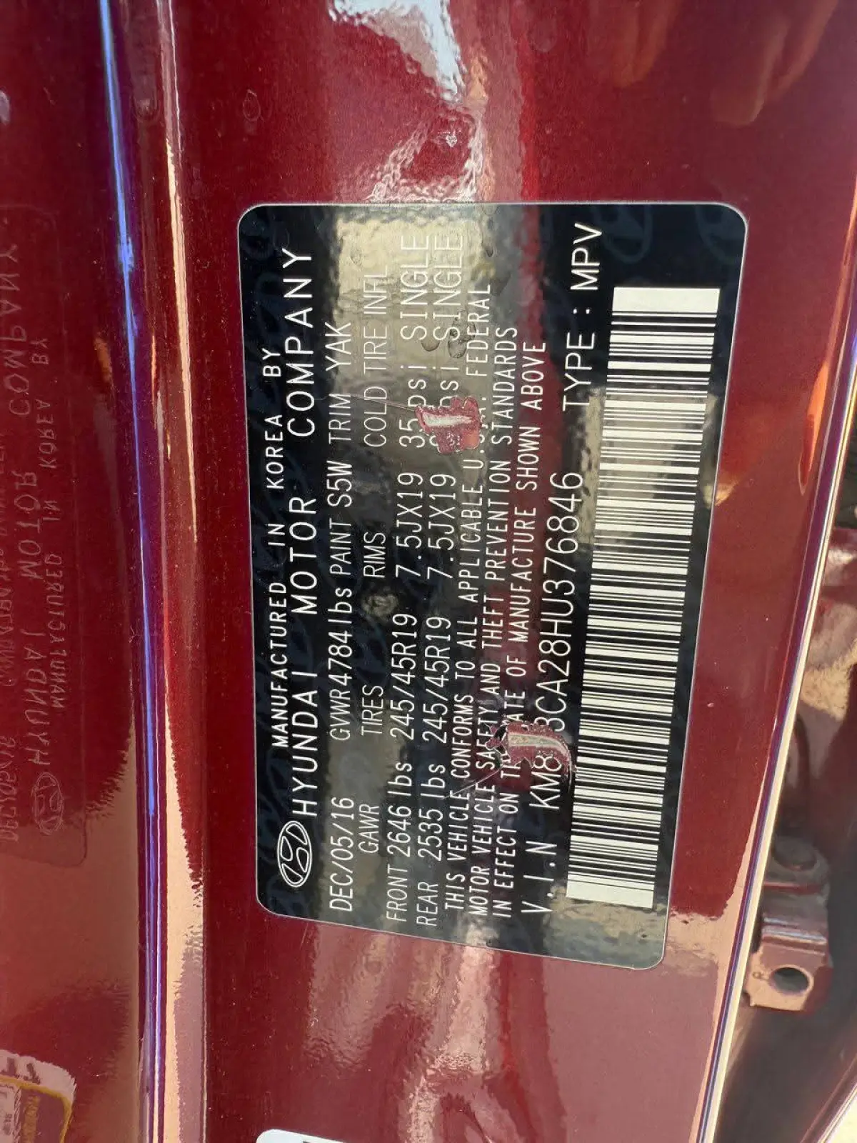 HYUNDAI TUCSON EDITION 2017 - Image 7