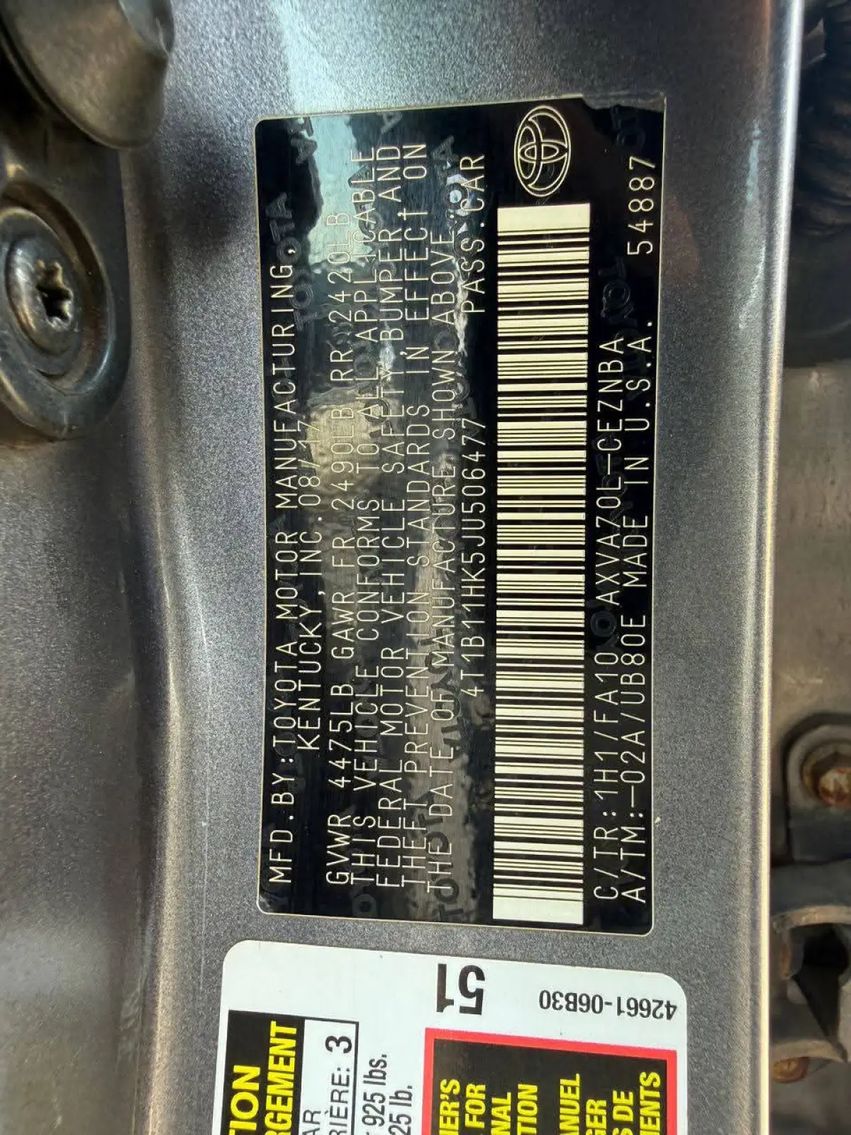 Toyota Camry 2019 - Image 8