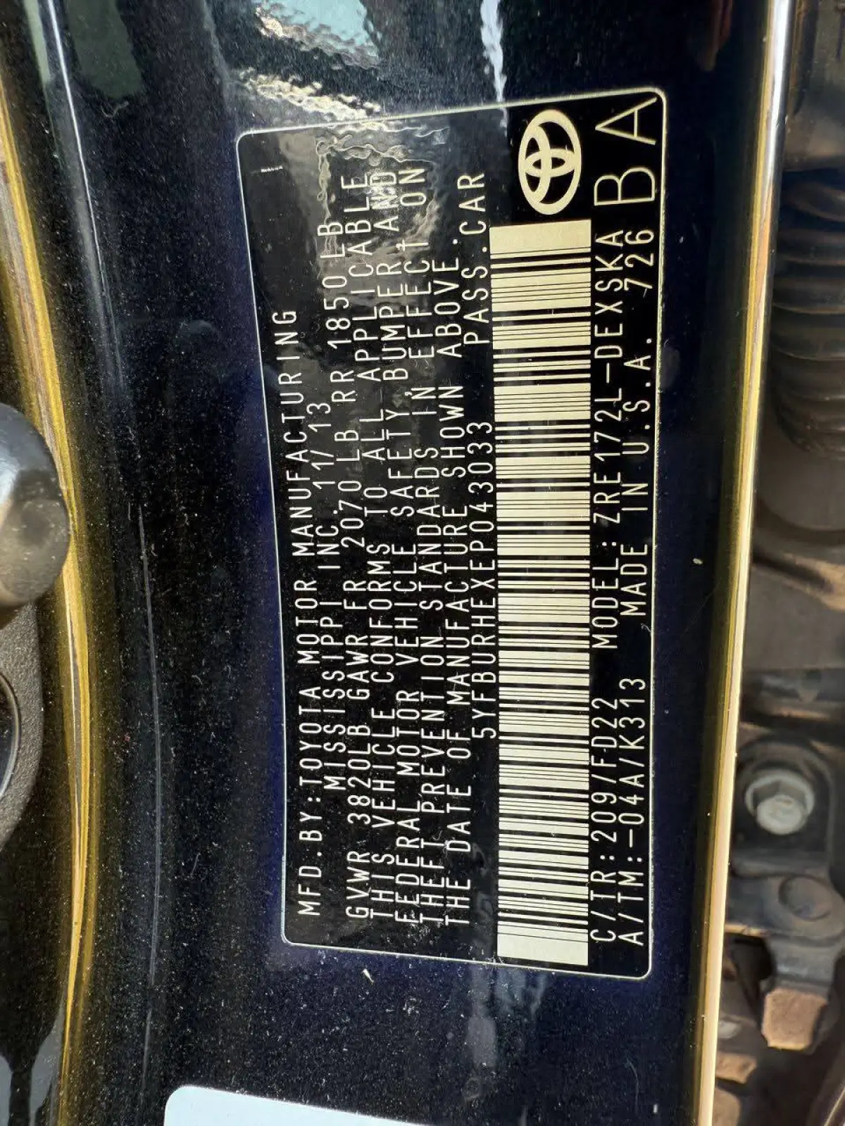 Foreign used Toyota Corolla 2014 full option - Image 6