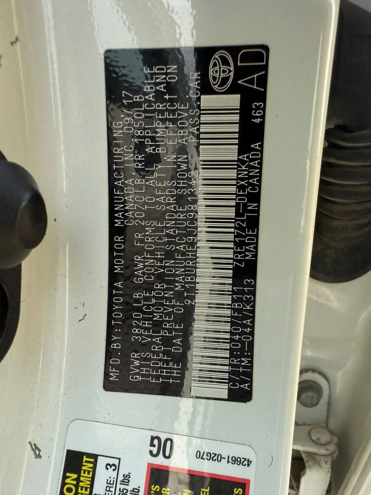 Foreign used Toyota Corolla LE 2017 - Image 6