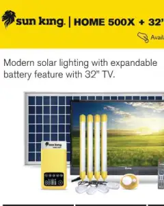 Solar Home 500X with 32-Inch TV