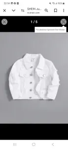 White jeans jacket