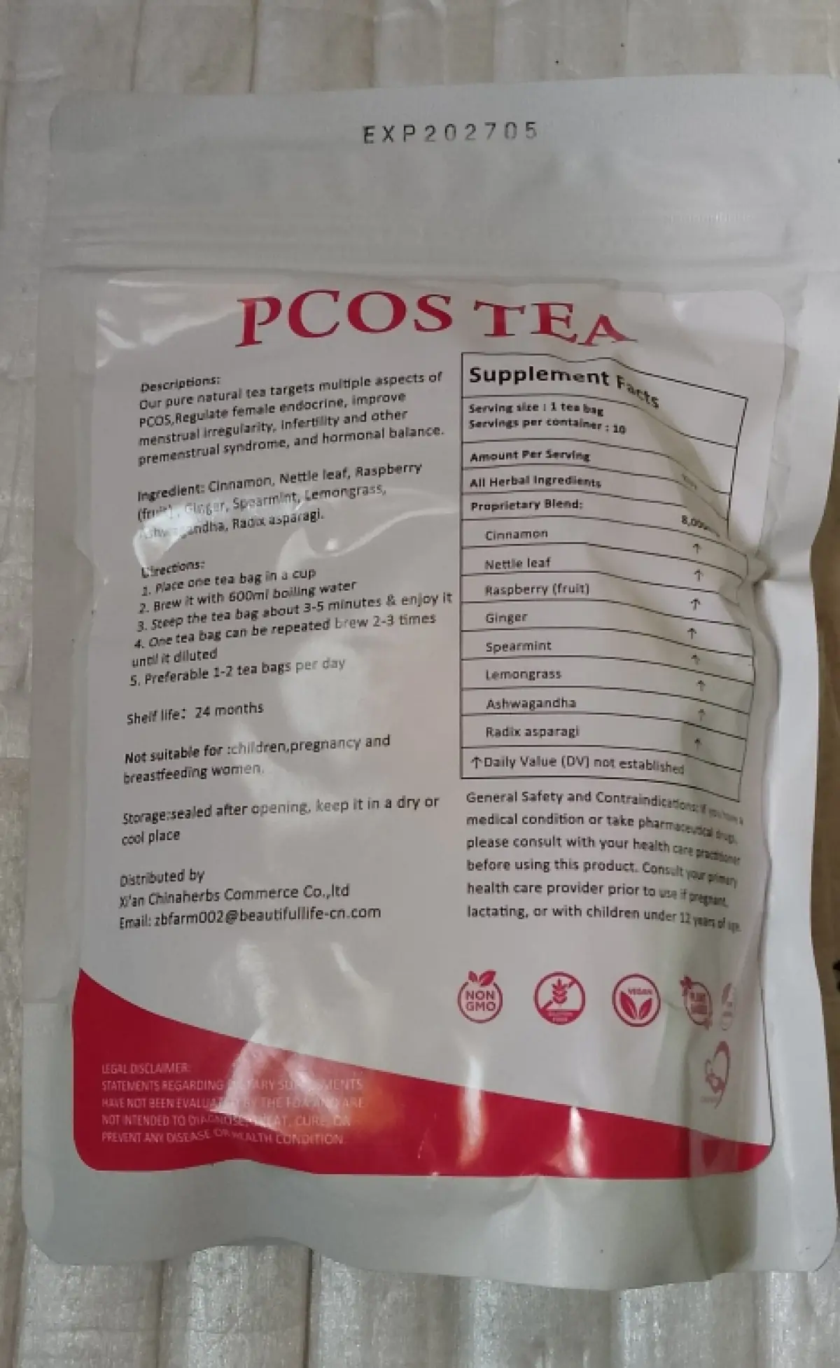 PCOS Support Herbal Tea for Ovulation and Fertility - Image 2
