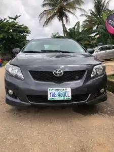 Registered 2010 Toyota Corolla