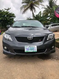 Registered 2010 Toyota Corolla