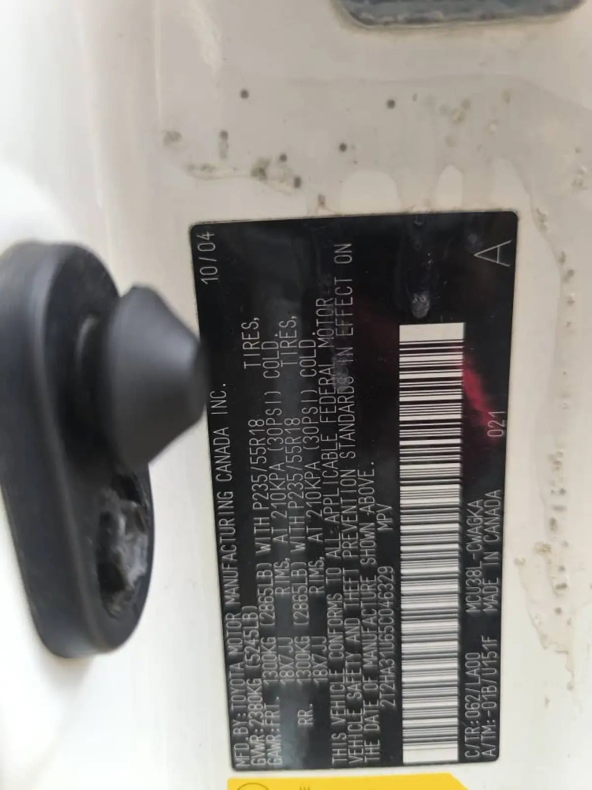 TOKS LEXUS RX330 2005 MODEL - Image 8