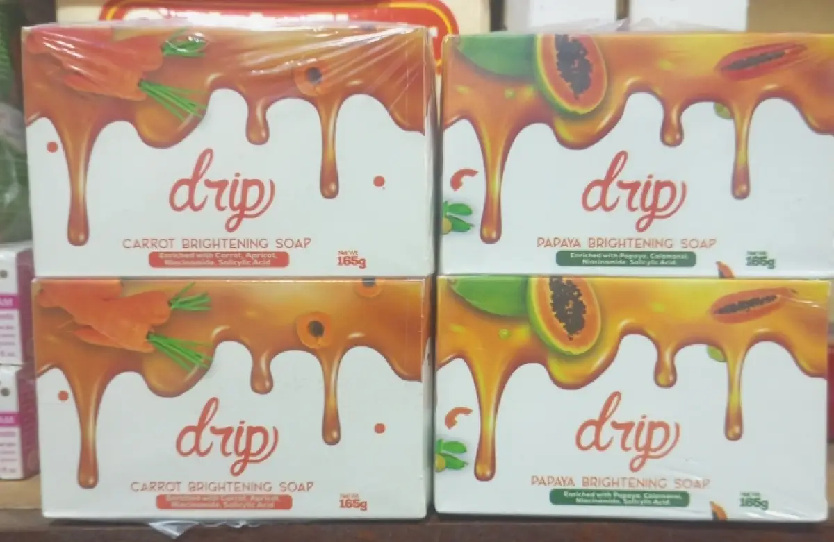 Drip brightening soap - Carrot and Papaya (4pcs) - Image 1