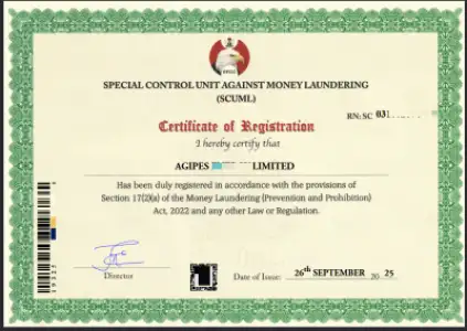 SCUML Certificate Registration And Requirement In Nigeria
