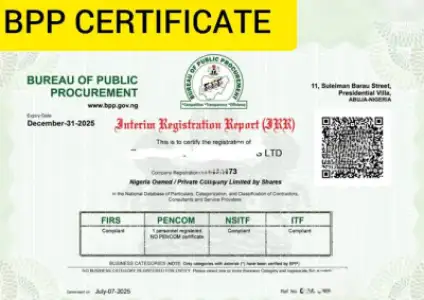 Apply For Business Contract Compliance Documents As BPP, NSITF, Pencom