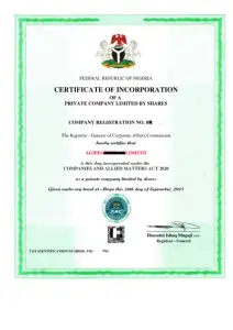 Consult And Register Your Business And Post Incorporation With CAC