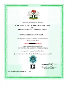 Consult And Register Your Business And Post Incorporation With CAC
