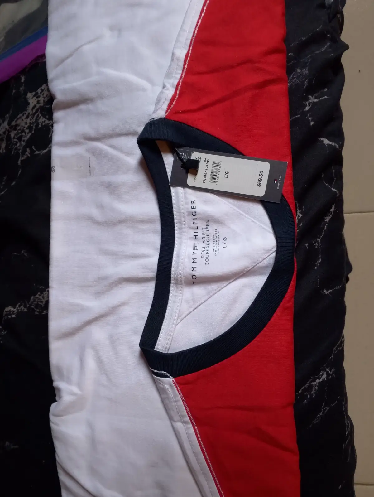 Tommy Hilfiger smooth cotton round neck t-shirt - Image 1