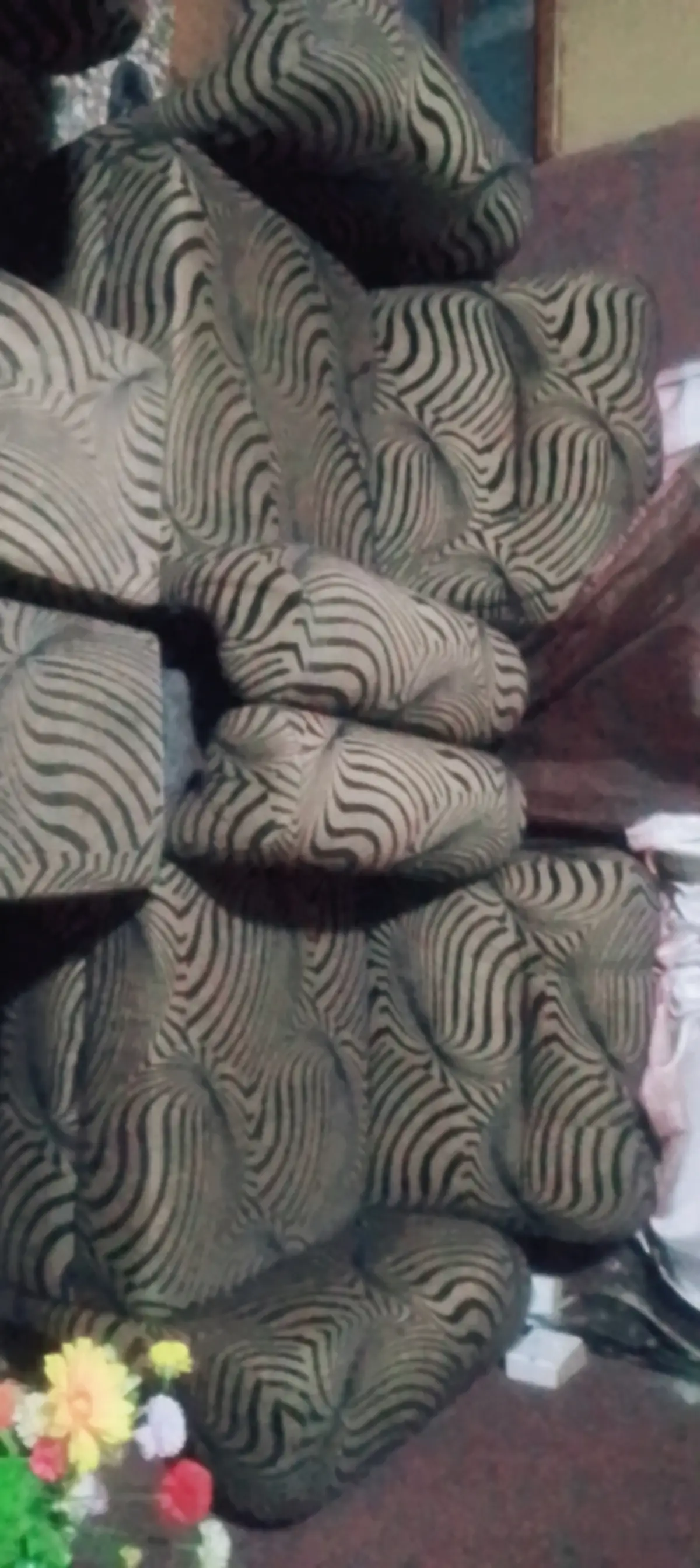 One 3 Seater Upholstery Chair Two Single Seater Upholstery Chairs - Image 4