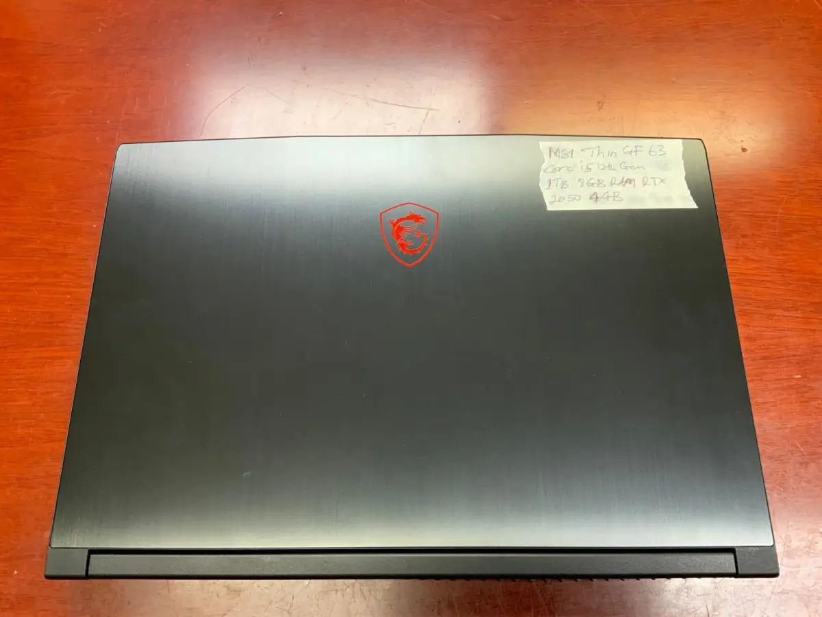 Foreign used MSI Thin GF63 Core i5 12th Gen - Image 2