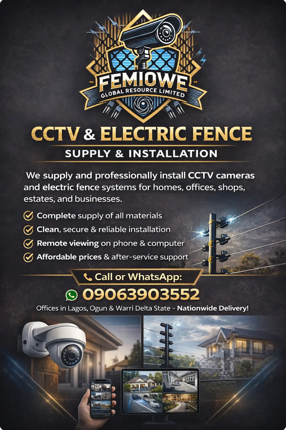 CCTV AND ELECTRIC FENCE INSTALLATION - Image 1