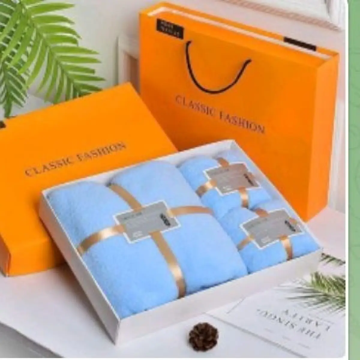 3 in 1 fully boxed bathing towel - Image 1