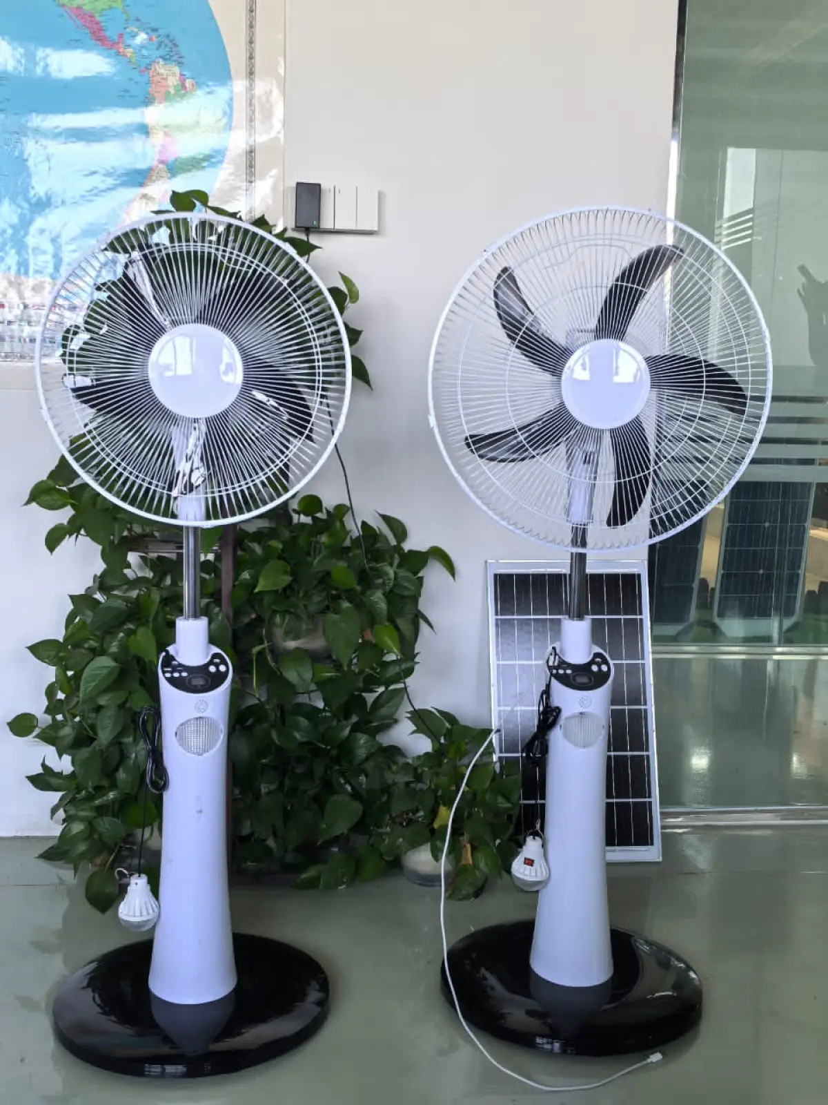 BM Solar Rechargeable Standing Fan - Image 3