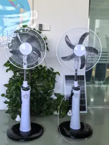 BM Solar Rechargeable Standing Fan