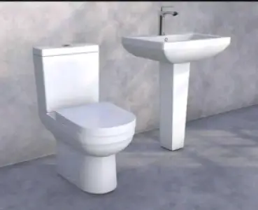 Complete WC Toilet Set