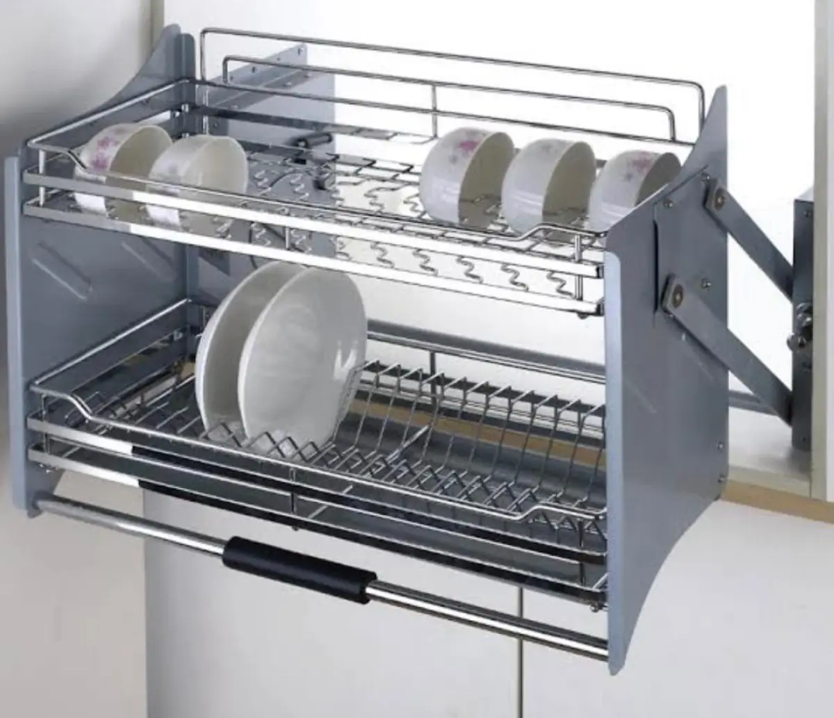 Pull down plate rack stainless - Image 1