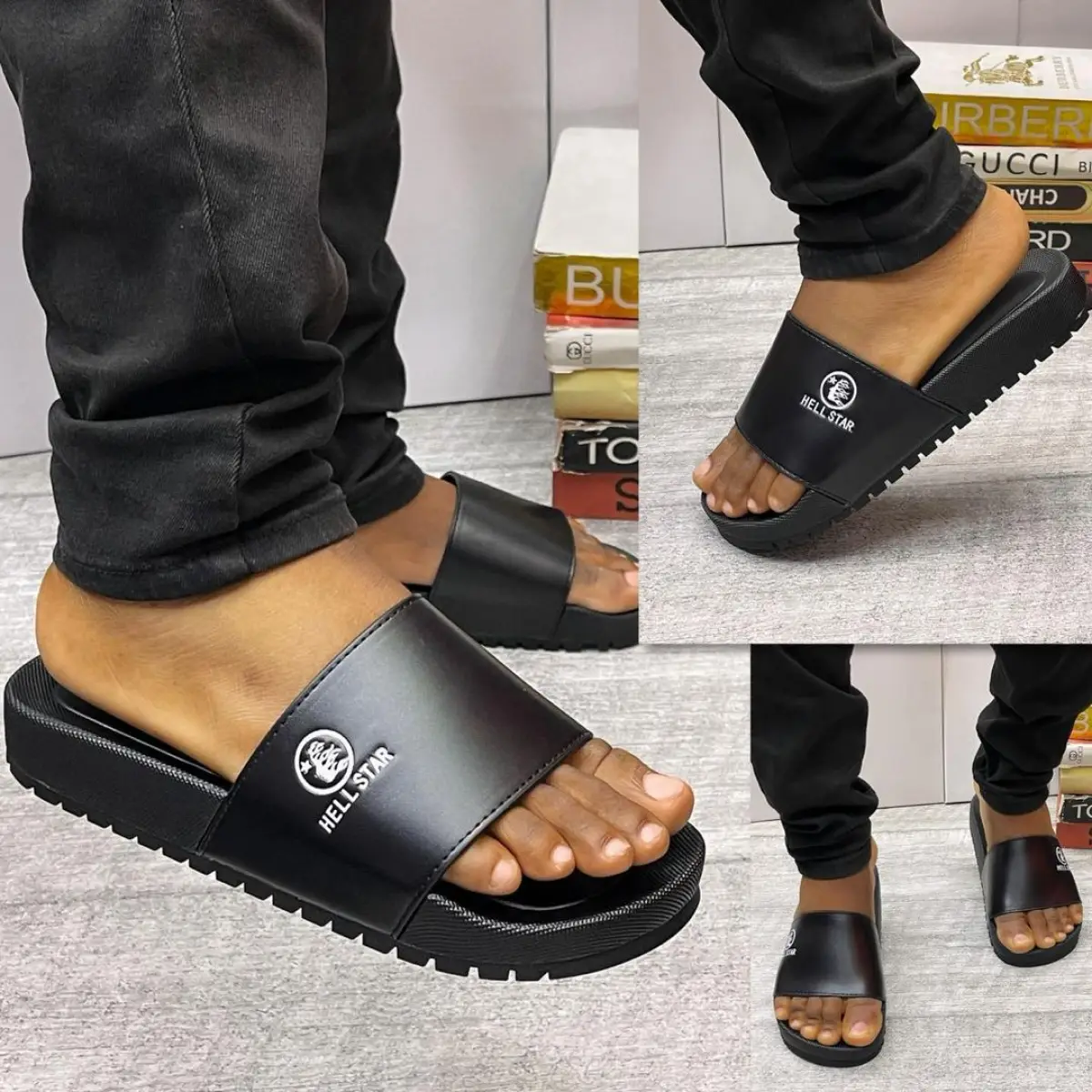 Slide, snapcap, jeans chain, socks, shoes - Image 1