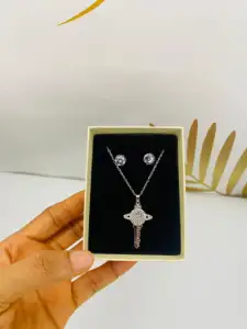 Necklace and earrings