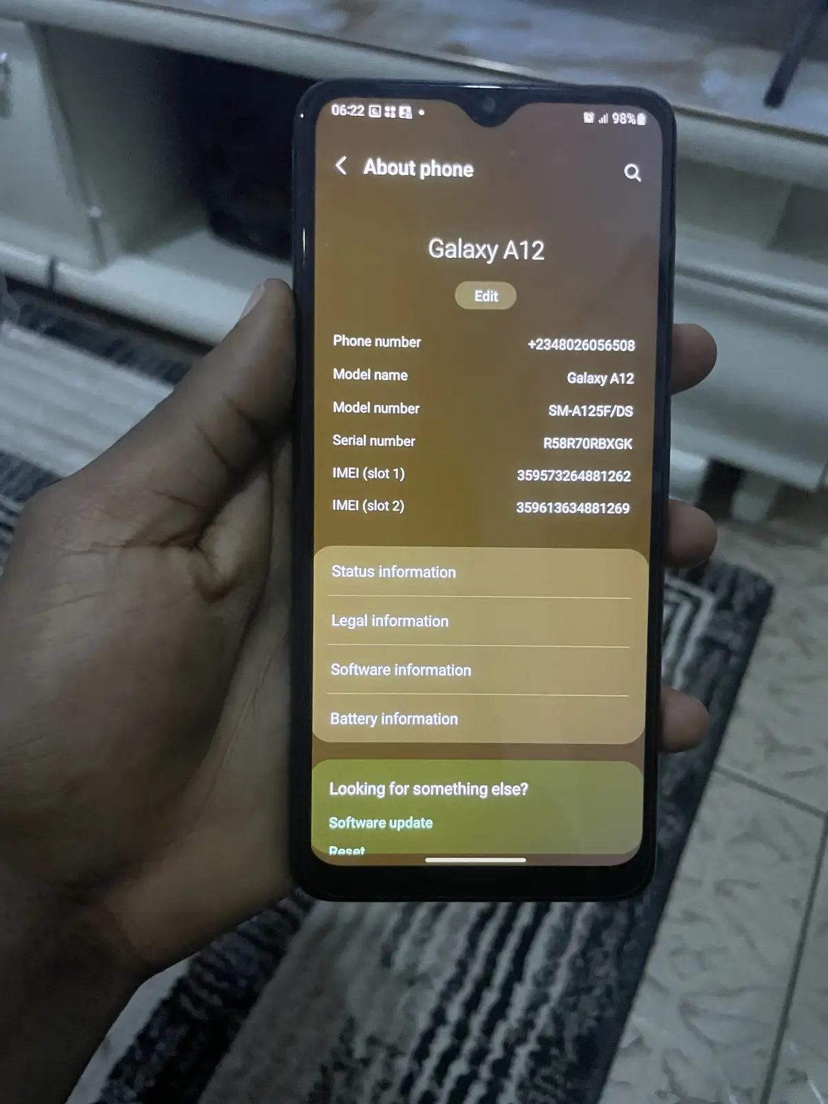 Samsung Galaxy A12 black - Image 3