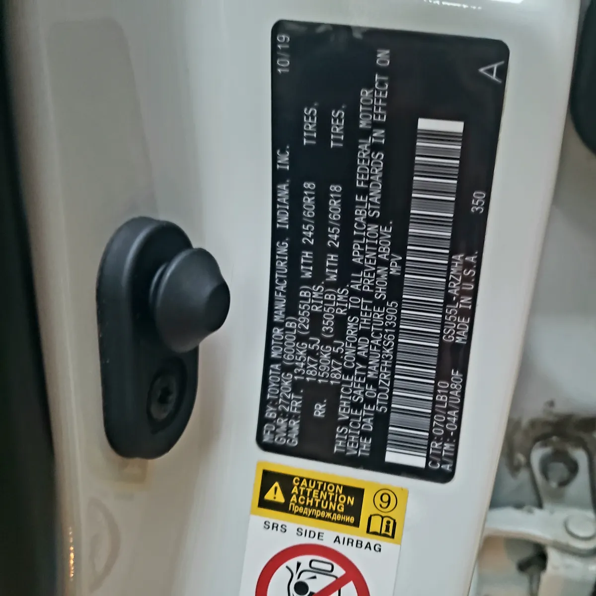 2019 Toyota Highlander XLE - Image 7