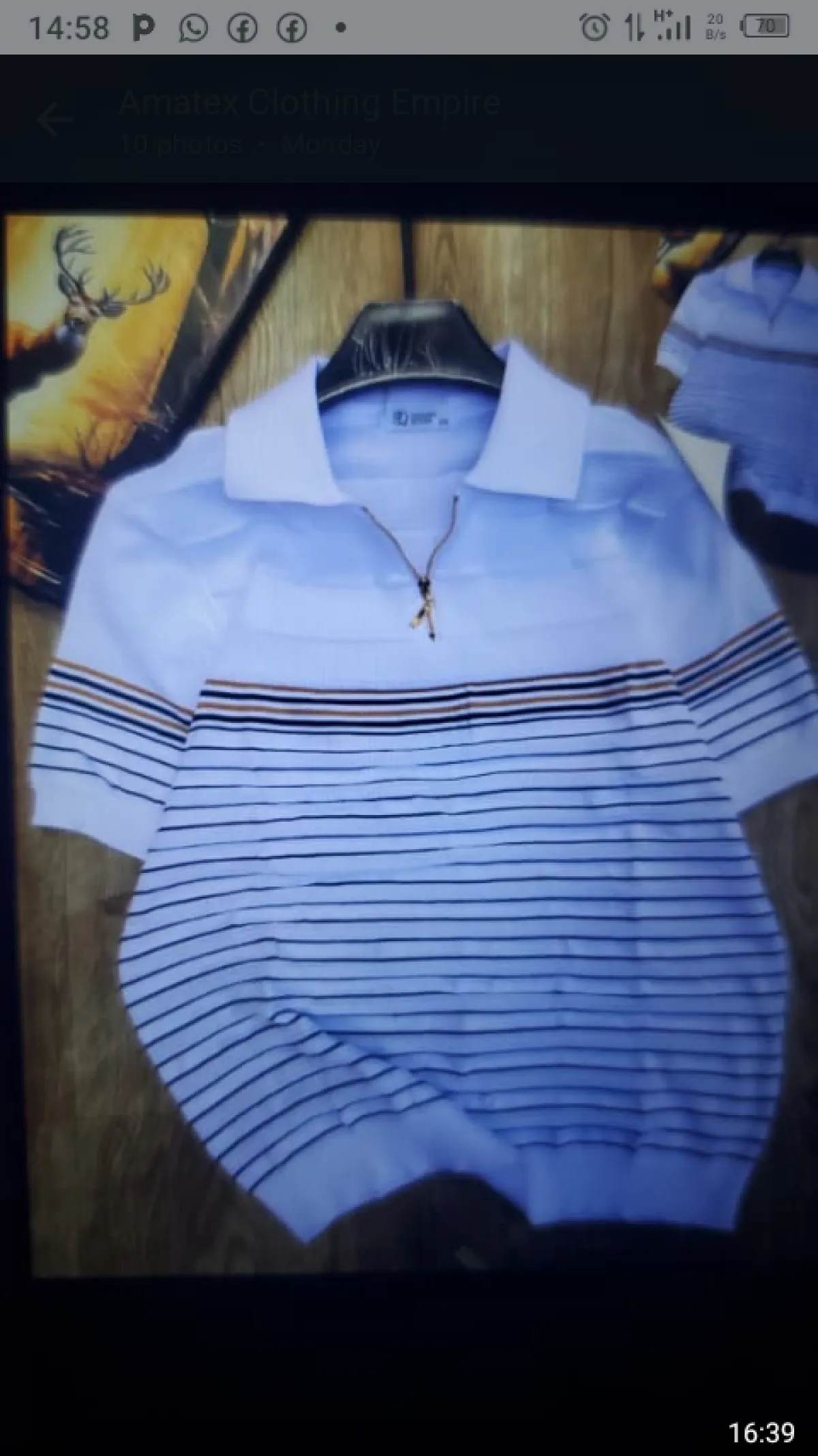 Quality Luxury collar neck polo shirt - Image 2