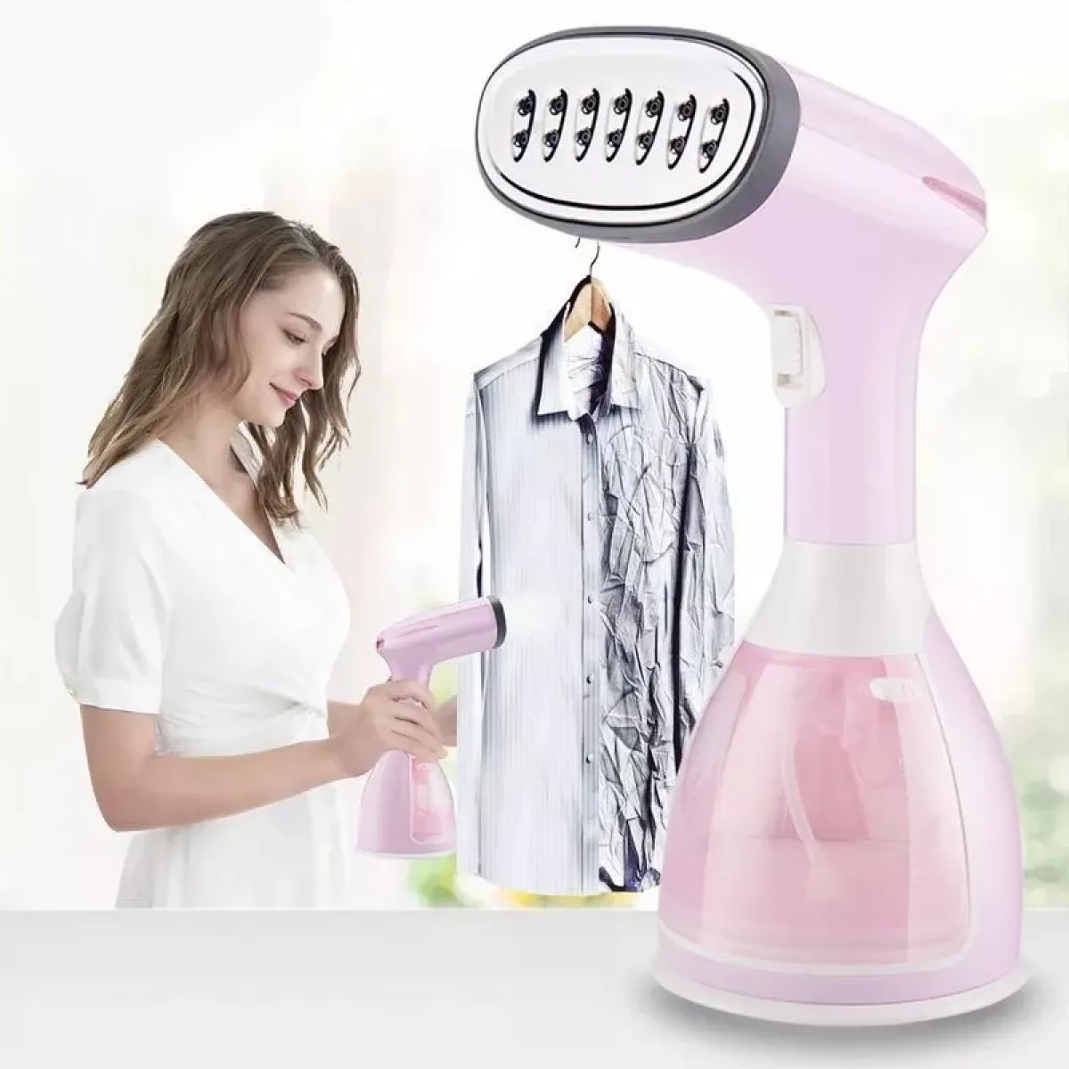Portable Handheld Garment Steamer with Fast-Heat Technology - Image 3