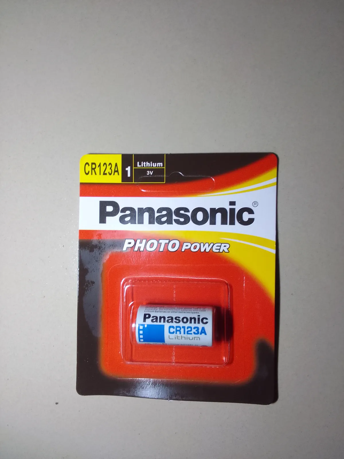Panasonic CR123A 3V Lithium Photo Battery - Image 2