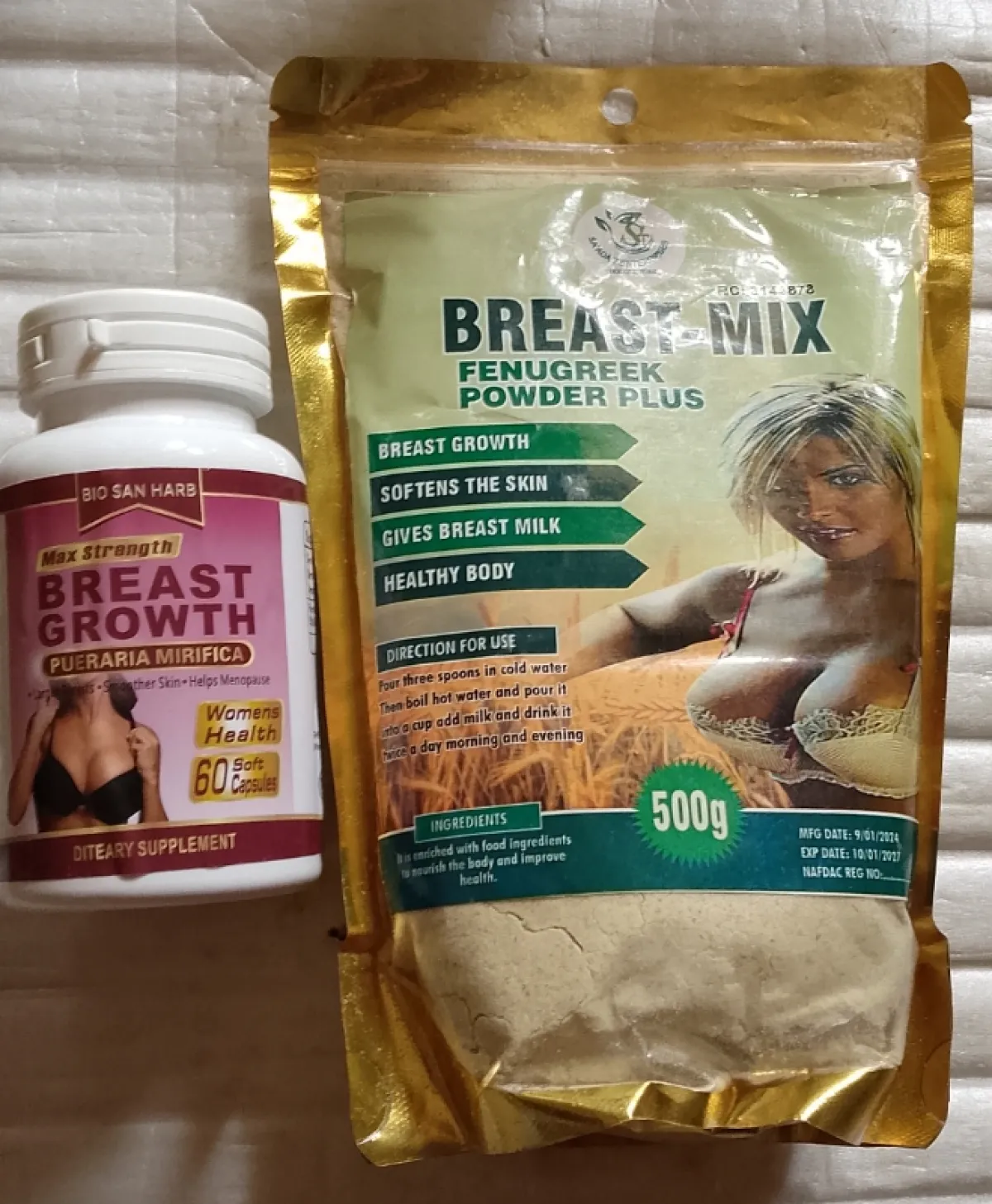 Breast Mix Fenugreek Powder Plus for Breast Enlargement - Image 3