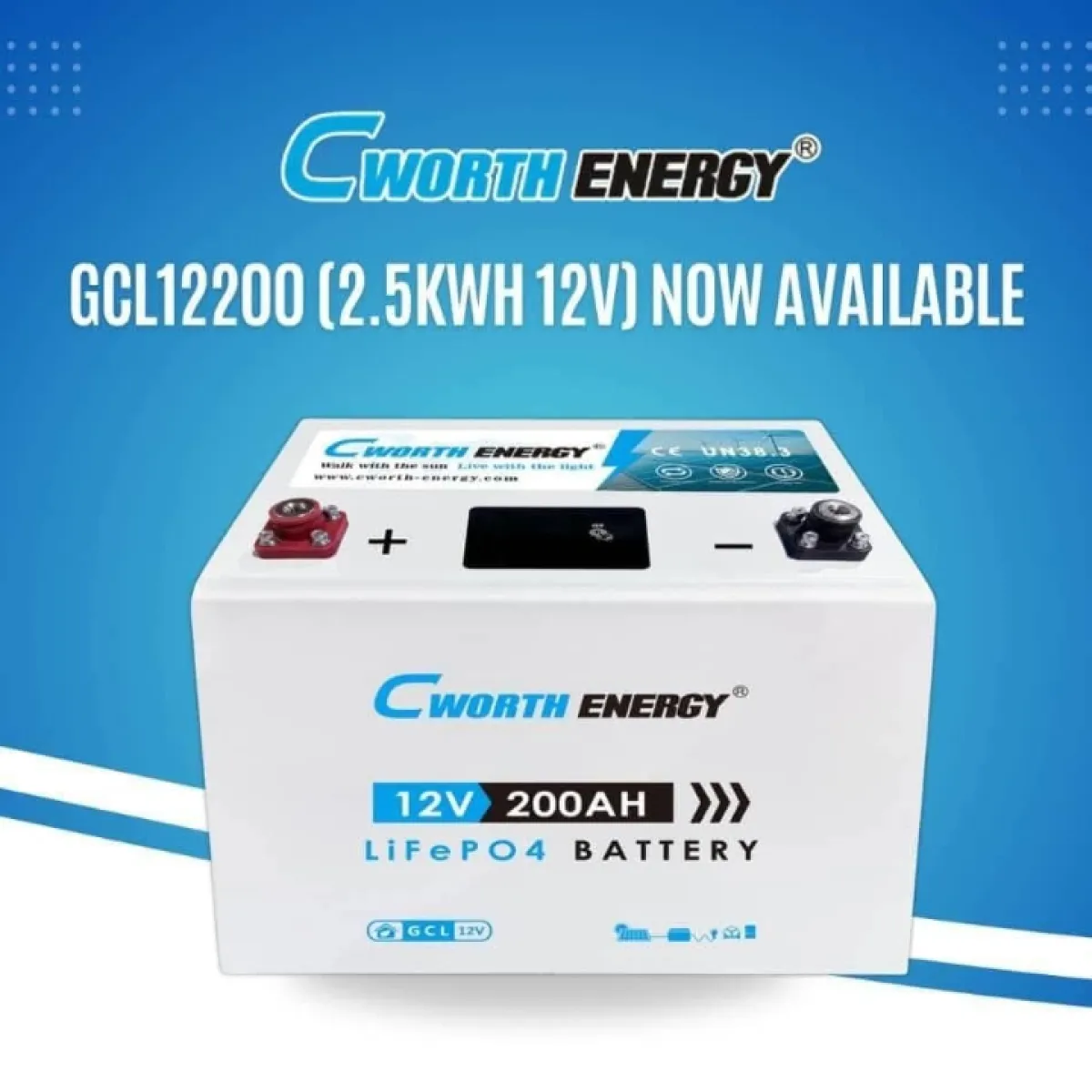 200ah 12v cworth ion battery - Image 1