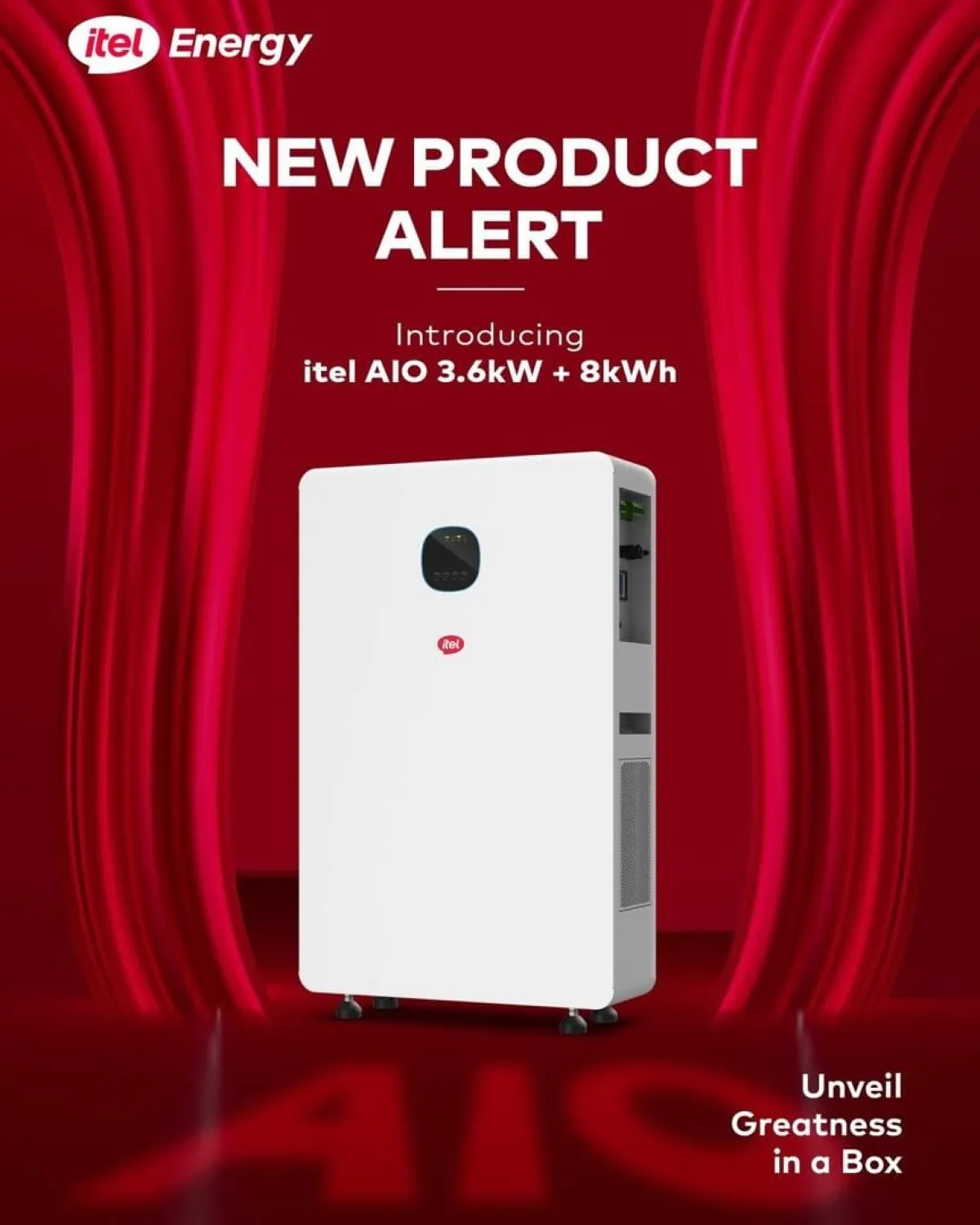 8kwh all in one power solar generator itel with 3. 6kva - Image 1